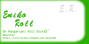 eniko roll business card